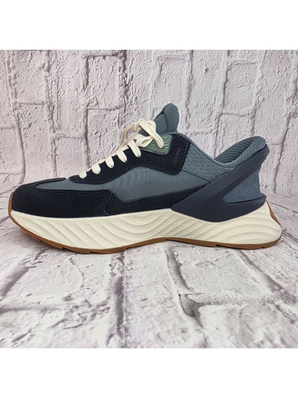 Kizik Monaco Sneaker Womens 9 Stormy Weather Naval Academy Comfort Shoes READ - Picture 3 of 13